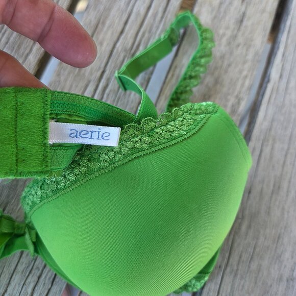 36C Aerie by AE "Paige" Lined Underwire with Lace Bra - Picture 4 of 5